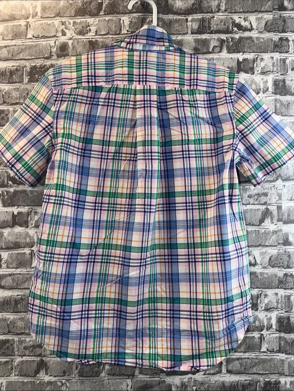 Ralph Lauren Multicolor Plaid Short-Sleeve Button-Down Shirt